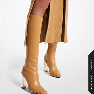 Carly Runway glossy baby calf leather boot